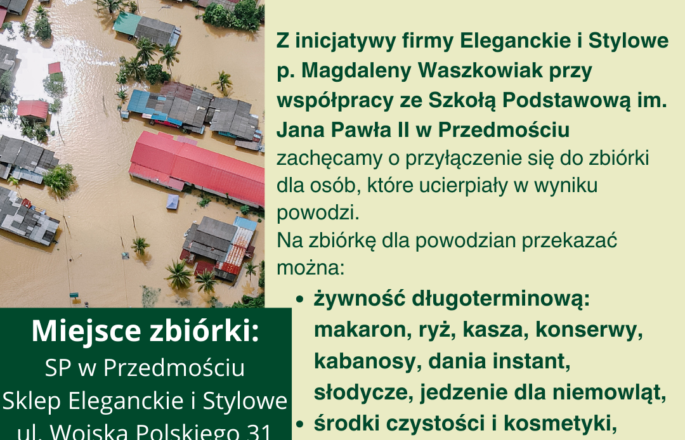 zbiórka dla powodzian