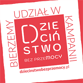 „Logo - Dzieciństwo bez przemocy