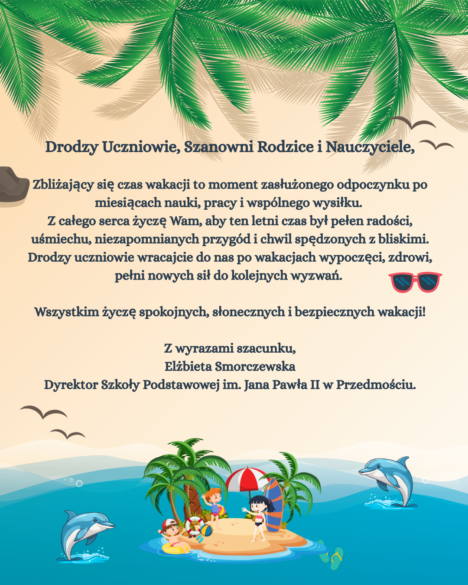 życzenia wakacyjne